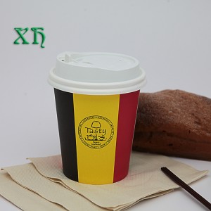 Fabricantes de diseño de taza de café de papel de 8 oz 250 ml